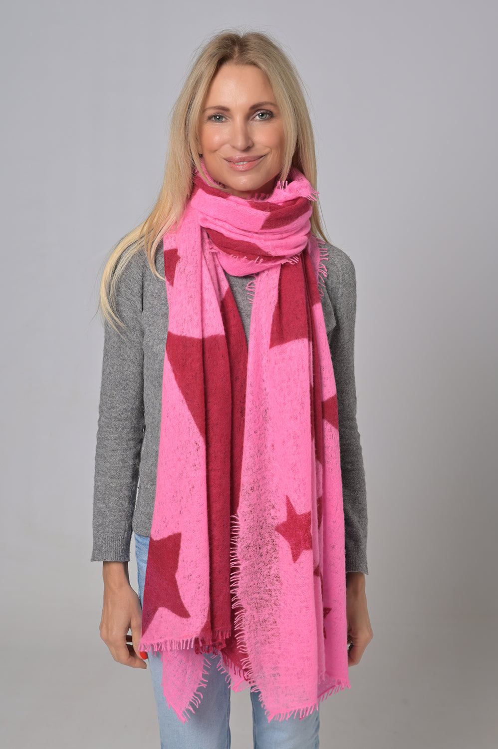 Cashmere Schal BigStar-cs in Pink