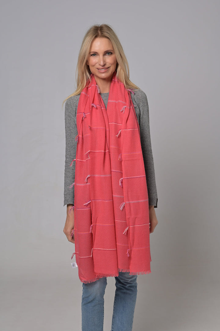 Cashmere Schal Diama-cs in Pink Grapefruit