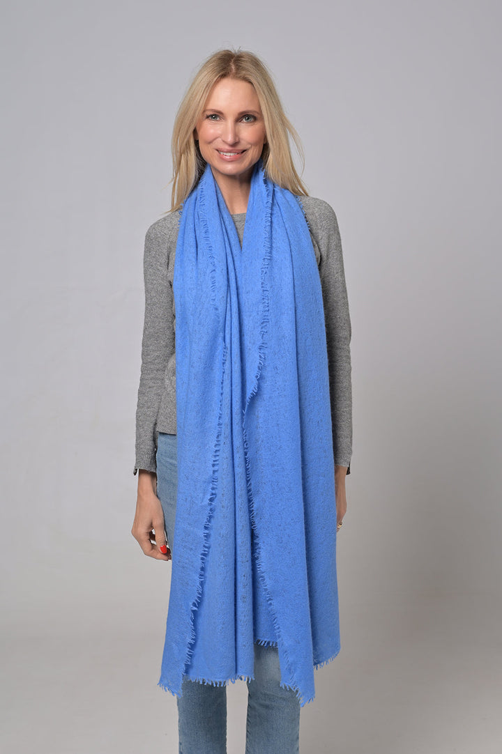 Cashmere Schal Feli-cs in Azurro