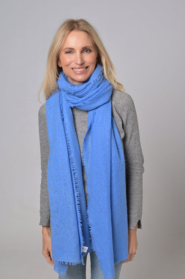 Cashmere Schal Feli-cs in Azurro