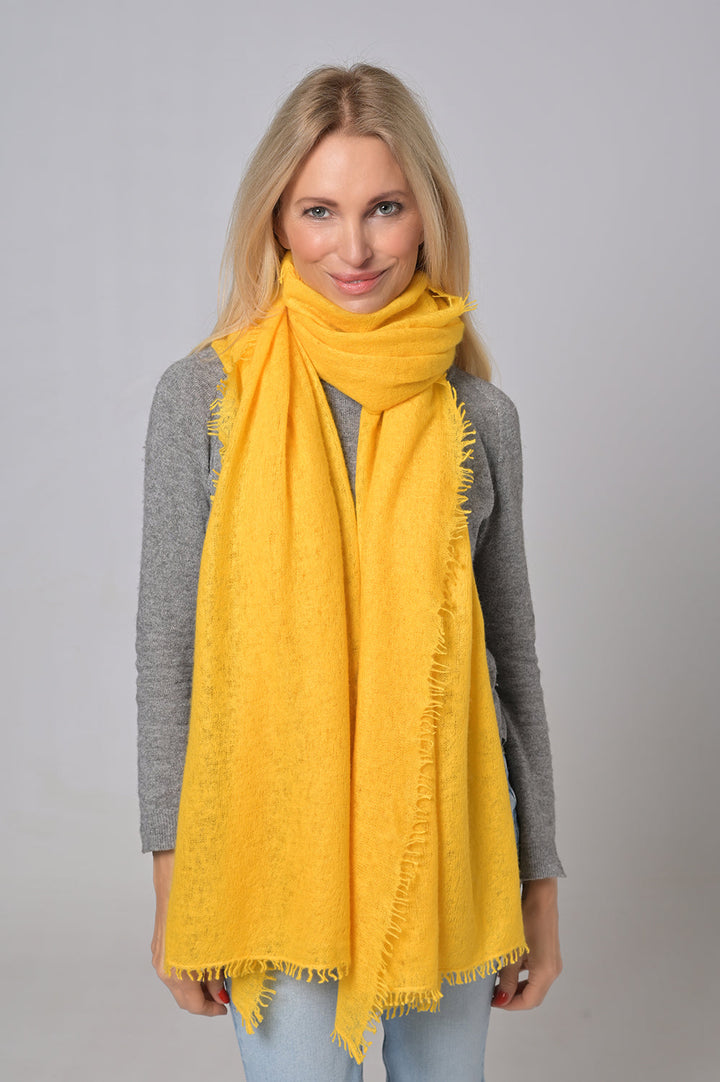 Cashmere Schal Feli-cs in Banana