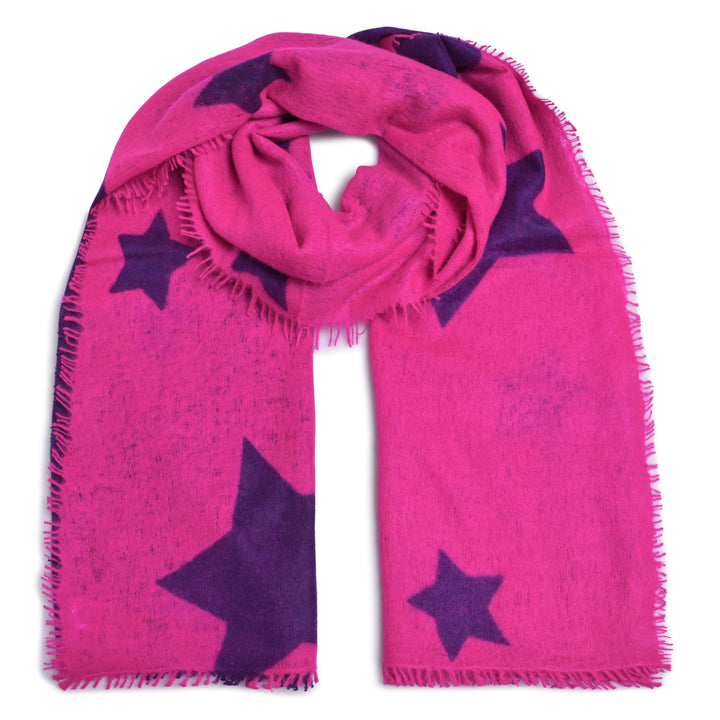 Cashmere Schal BigStar-cs in Neonpink