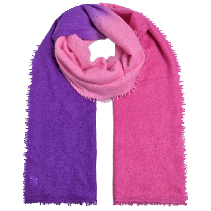 Cashmere Schal Tabita-cs mit Farverlauf in Bubblegum