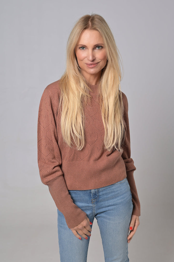 Pullover Franzi-cs in Nougat